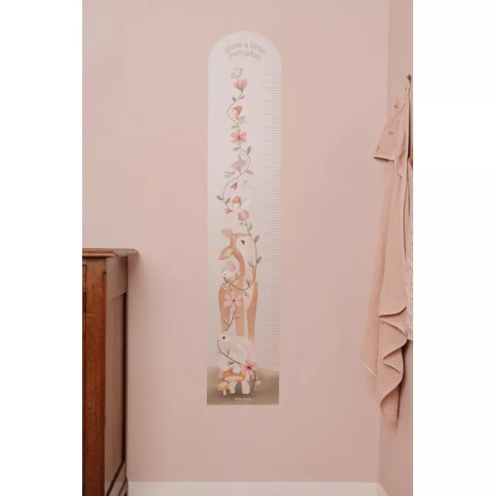 Autocolante pentru perete cu diagrama de crestere - Fairy Garden - Little Dutch