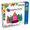 Set de constructie magnetic - Clear Colors - 32 piese - MAGNA-TILES