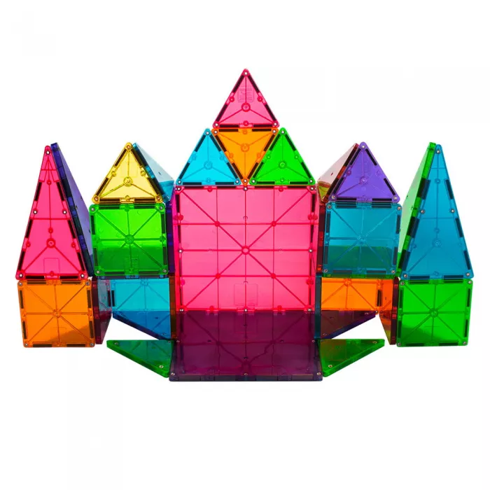 Set de constructie magnetic - Clear Colors - 32 piese - MAGNA-TILES