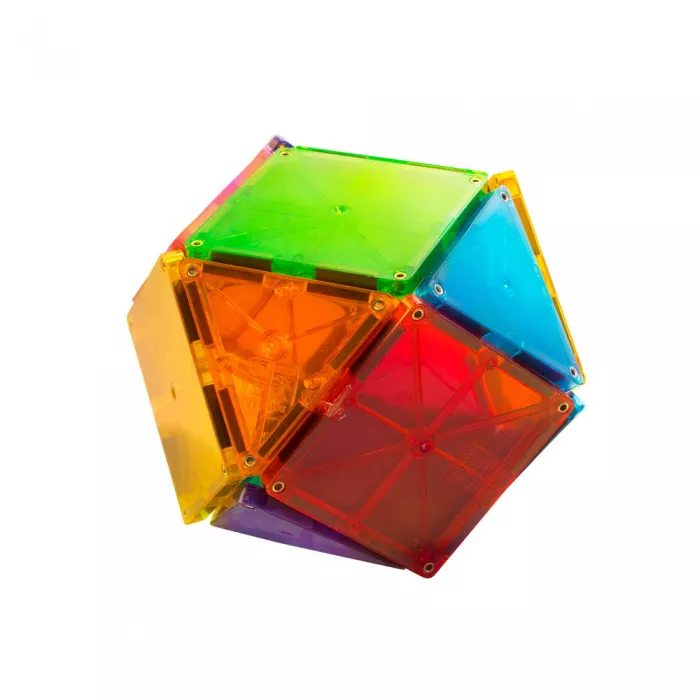 Set de constructie magnetic - Clear Colors - 32 piese - MAGNA-TILES