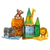 Set de constructie magnetic - SAFARI ANIMALS - 25 piese - MAGNA-TILES