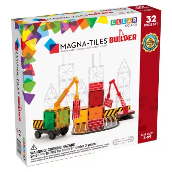 Set de constructie magnetic - BUILDER - 32 piese - MAGNA-TILES