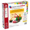 Set de constructie magnetic - BUILDER - 32 piese - MAGNA-TILES
