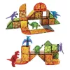 Set de constructie magnetic - DINO WORLD - 40 piese - MAGNA-TILES