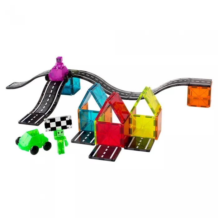 Set de constructie magnetic - Downhill Duo - 40 piese - MAGNA-TILES