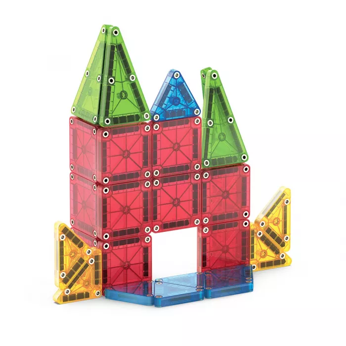 Set de constructie magnetic pentru calatorie - MicroMAGS - 26 piese - MAGNA-TILES