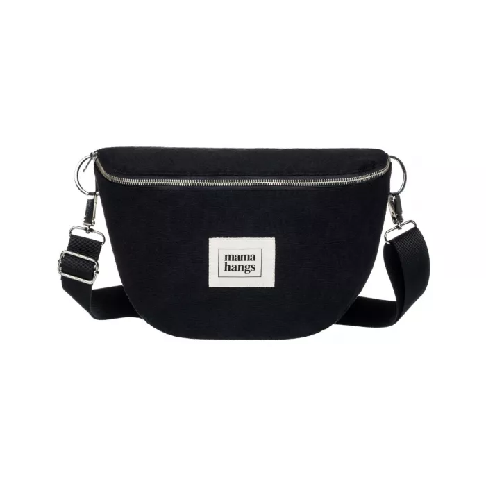 Borseta pentru parinti - Bloom Bag - Black Palms Jacquard - Mama Hangs