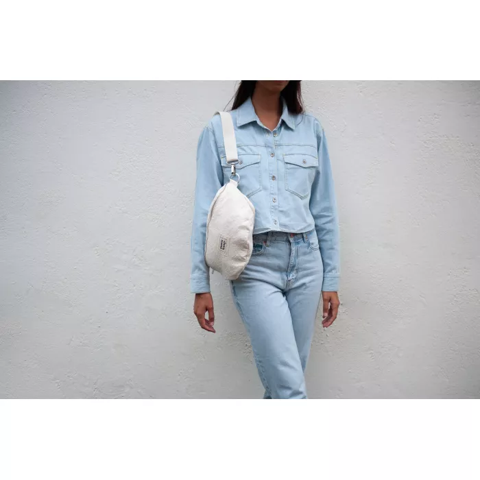 Borseta pentru parinti - Bloom Bag - Ecru Palms Jacquard - Mama Hangs