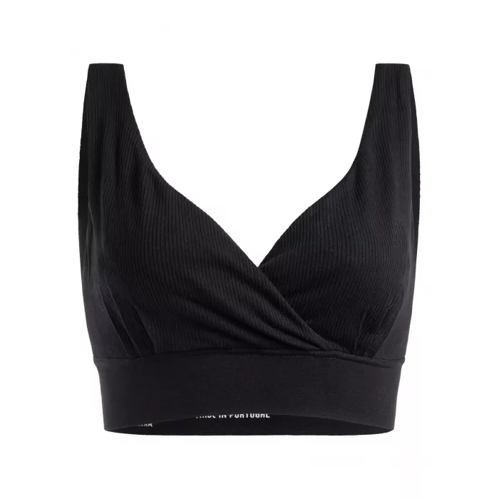 Sutien-bralette de alaptare fara armatura si capse de inchidere - Day N' Night 2.0 - Black - Mama Hangs