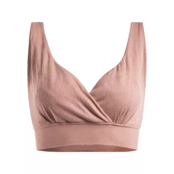 Sutien-bralette de alaptare fara armatura si capse de inchidere - Day N' Night 2.0 - Terracotta - Mama Hangs