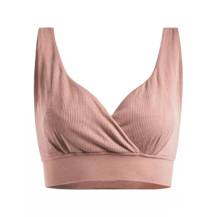 Sutien-bralette de alaptare fara armatura si capse de inchidere - Day N' Night 2.0 - Terracotta - Mama Hangs