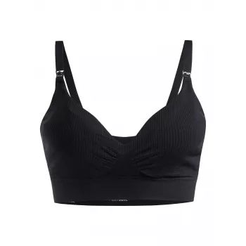 Sutien de alaptare fara armatura cu bretele reglabile - Essential - Black - Mama Hangs