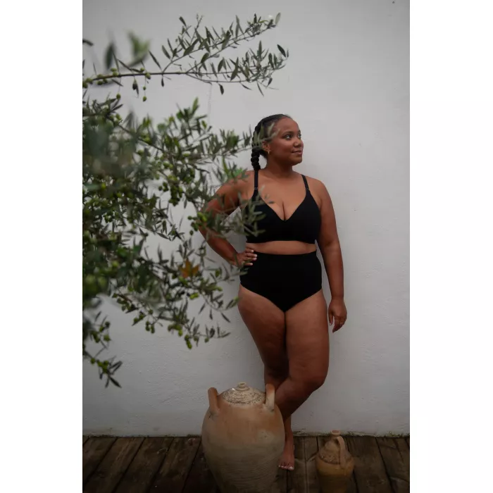 Sutien de alaptare fara armatura cu bretele reglabile - Essential - Black - Mama Hangs
