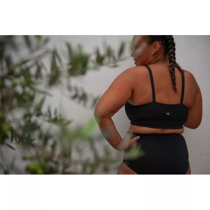 Sutien de alaptare fara armatura cu bretele reglabile - Essential - Black - Mama Hangs