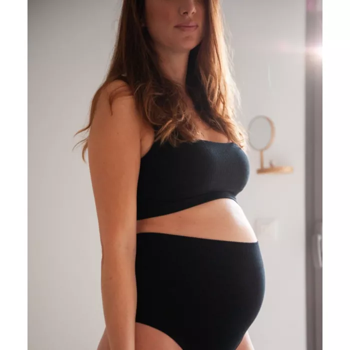 Bustiera pentru sarcina si postpartum - Everyday - Black - Mama Hangs