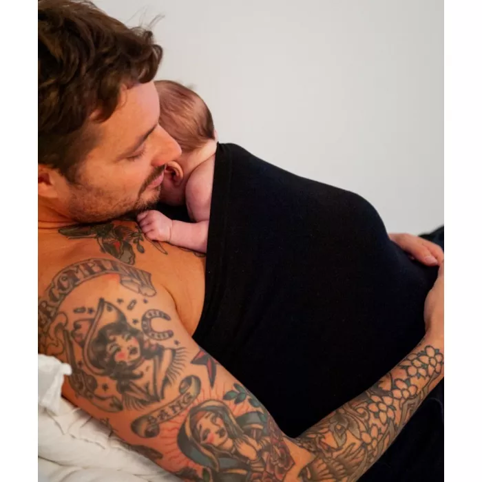 Burtiera pentru sarcina si contact piele pe piele - From Bump To Baby - Black - Mama Hangs