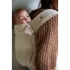 Marsupiu ergonomic structurat - Carry & Bloom - Ecru Palms Jacquard - Mama Hangs