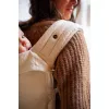 Marsupiu ergonomic structurat - Carry & Bloom - Ecru Palms Jacquard - Mama Hangs