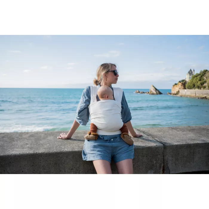 Sistem de purtare tip pouch - Carry & Pack - Ecru - Mama Hangs