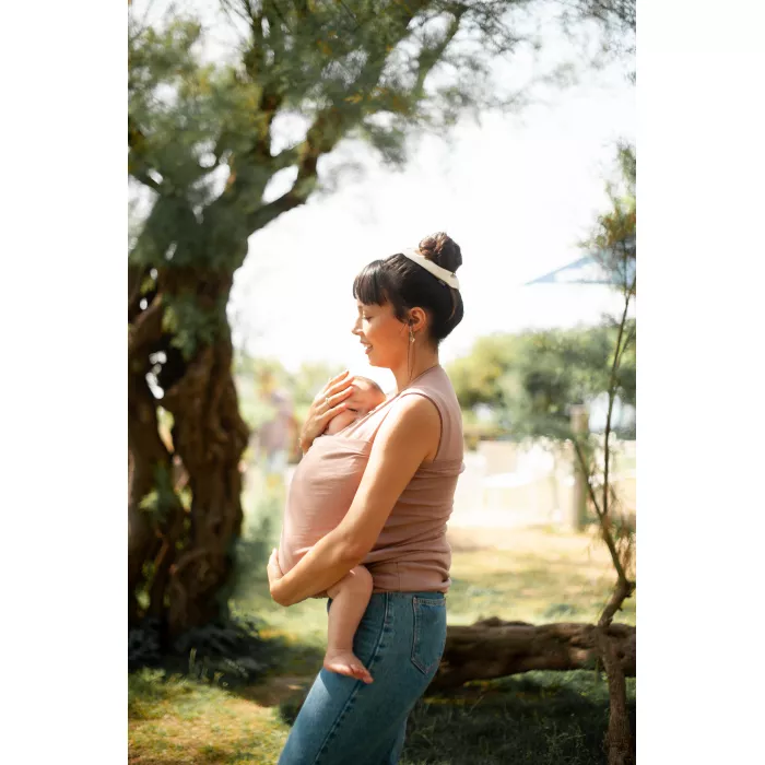 Sistem de purtare tip pouch - Carry & Pack - Terracotta - Mama Hangs