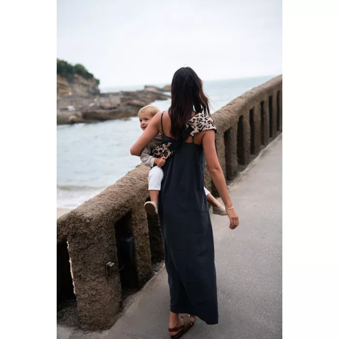 Marsupiu de sold - Carry & Walk - Black Leo - Mama Hangs