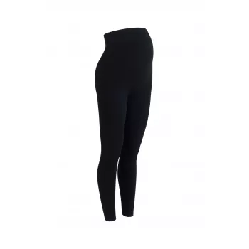 Colanti reiati fara cusaturi pentru sarcina - Mama Flow Rib - Black - Mama Hangs