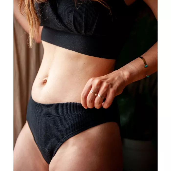 Chilot fara cusaturi pentru sarcina si postpartum - Classic Everyday - Black - Mama Hangs