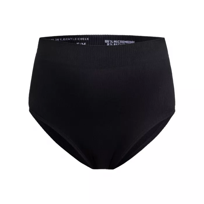 Chilot cu talie inalta fara cusaturi pentru sarcina si postpartum - High Waist Everyday - Black - Mama Hangs