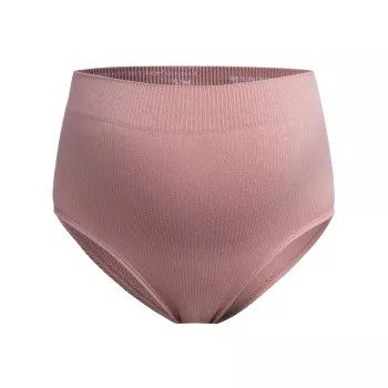 Chilot cu talie inalta fara cusaturi pentru sarcina si postpartum - High Waist Everyday - Terracotta - Mama Hangs