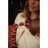 Sistem de purtare cu inele - Ring Sling - Ecru / Silver Rings - Mama Hangs