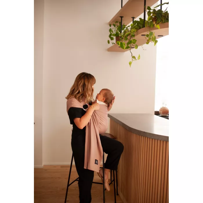 Sistem de purtare cu inele - Ring Sling - Terracotta / Silver Rings - Mama Hangs