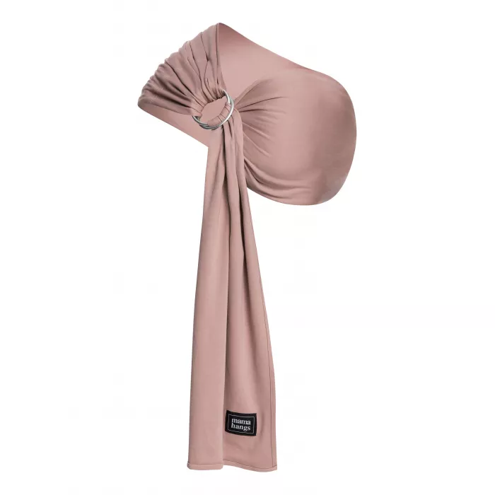 Sistem de purtare cu inele - Ring Sling - Terracotta / Silver Rings - Mama Hangs