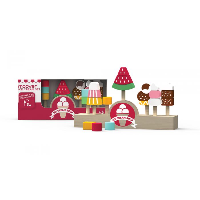 Stand din lemn cu inghetata - gama LINE - Moover Toys Stand din lemn cu inghetata - gama LINE - Moover Toys
