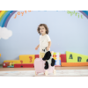 Carucior din lemn pentru papusi - roz - gama LINE - Moover Toys Carucior din lemn pentru papusi - roz - gama LINE - Moover Toys