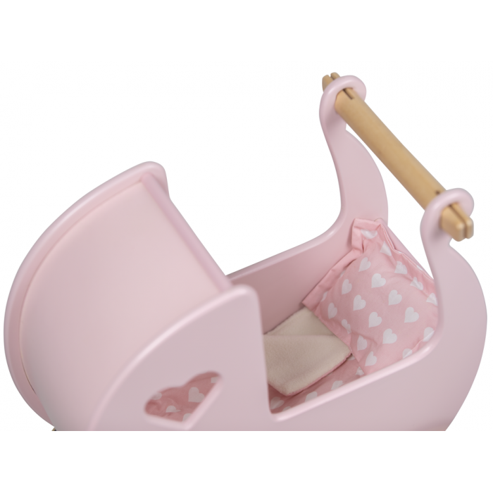 Lenjerie pentru caruciorul de papusi - Roz - Moover Toys Lenjerie pentru caruciorul de papusi - Roz - Moover Toys