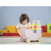 Carucior din lemn pentru papusi - unicorn roz - gama LINE - Moover Toys Carucior din lemn pentru papusi - unicorn roz - gama LINE - Moover Toys