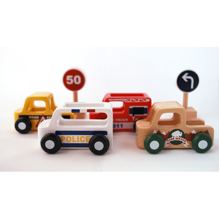 Masinuta din lemn - camioneta - Moover Toys Masinuta din lemn - camioneta - Moover Toys