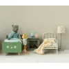 Accesorii pentru casuta de papusi - Pat metalic vintage  Teddy Jr - Maileg