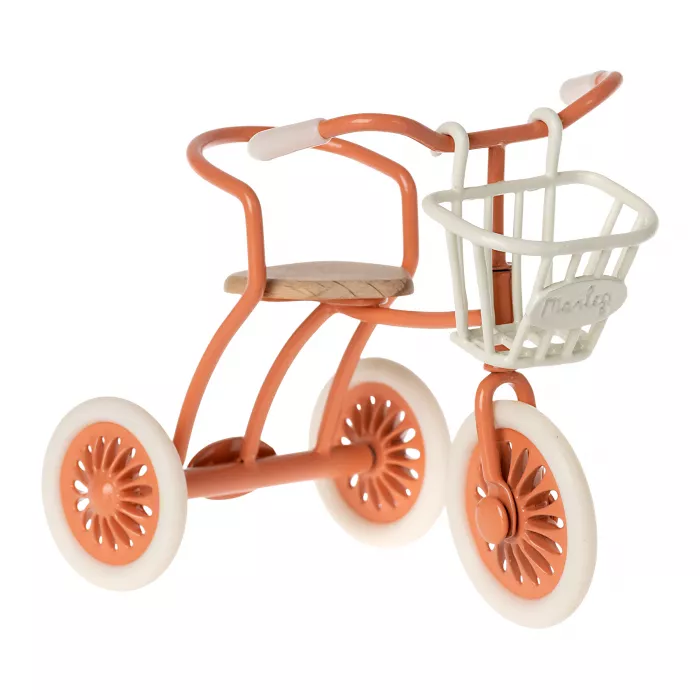 Accesorii pentru casuta de papusi - Cos pentru tricicleta - Alb - Maileg