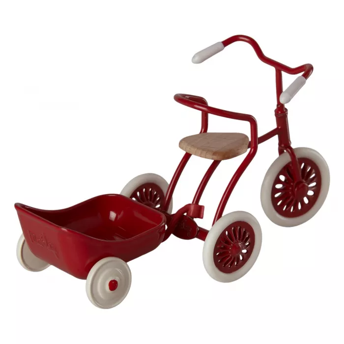 Accesorii pentru casuta de papusi - Tricicleta cu garaj - RED - Maileg