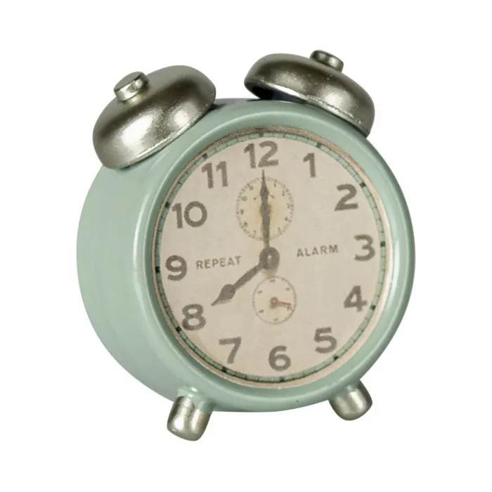 Accesorii pentru casuta de papusi - Ceas cu alarma - Mint - Maileg