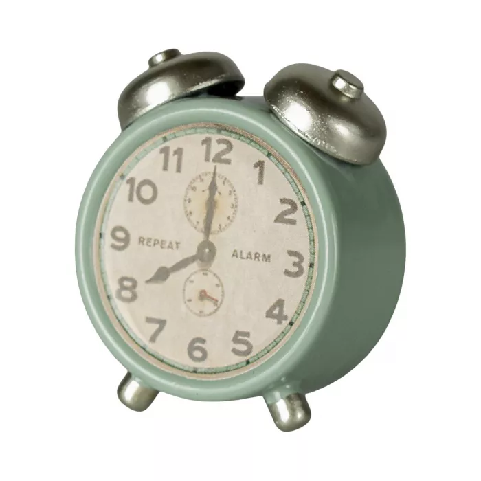 Accesorii pentru casuta de papusi - Ceas cu alarma - Mint - Maileg