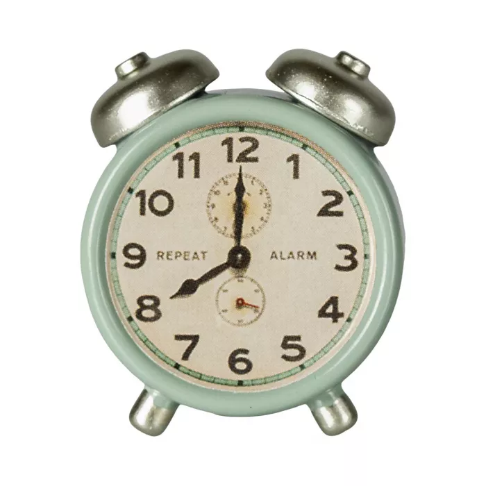 Accesorii pentru casuta de papusi - Ceas cu alarma - Mint - Maileg
