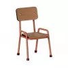 Accesorii pentru casuta de papusi - Scaun - Coral - Maileg