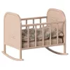 Accesorii pentru casuta de papusi - Patut balansoar metalic - Light Rose - Maileg