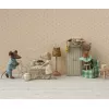 Accesorii pentru casuta de papusi - Café set Mouse - Small - Off white - Maileg