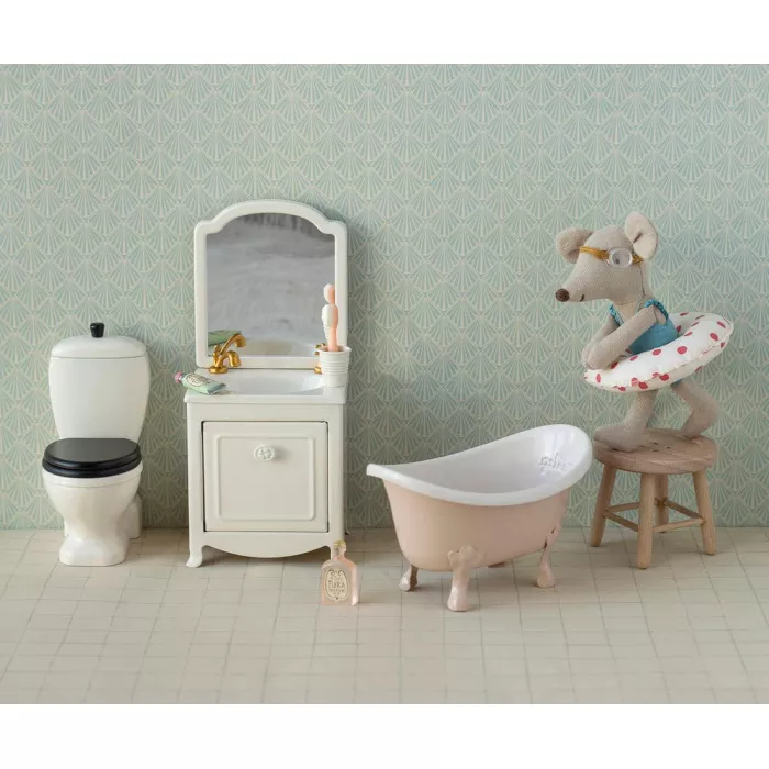 Accesorii pentru casuta de papusi - Cada pentru baie - Rose - Maileg