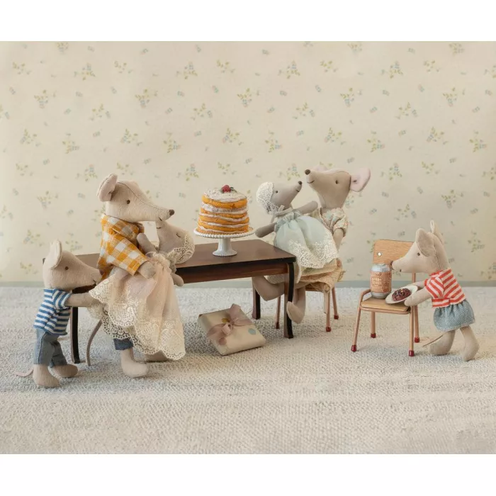 Set miniatureal tort și suport pentru căsuța de șoareci - Maileg