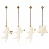 Accesorii pentru Craciun - Cutie cadou cu 4 ornamente metalice - Holy Night - Maileg