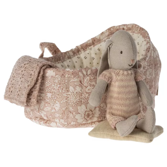 Jucarie textila - Bunny MICRO in landou - Maileg